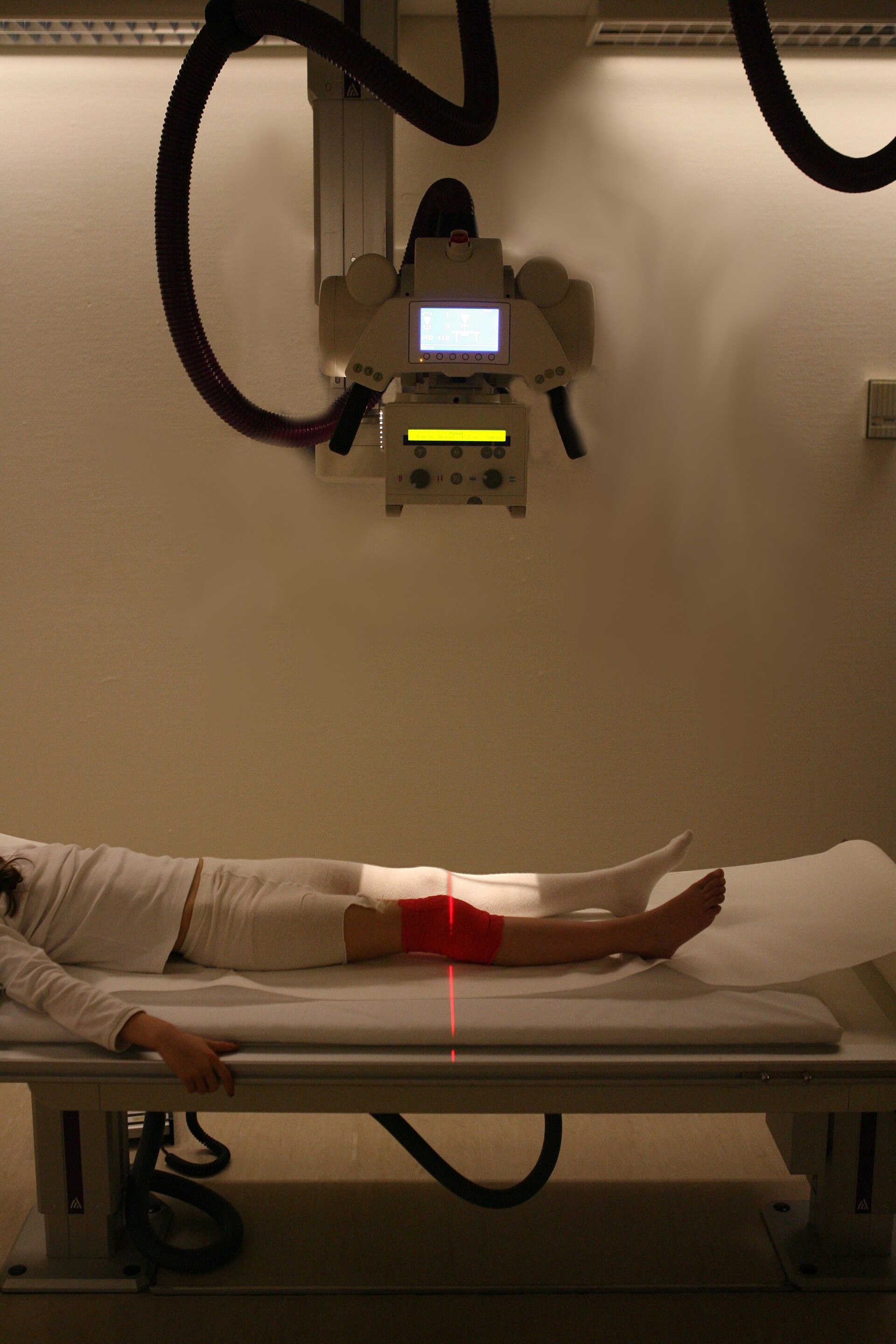 A clinical radiography machine