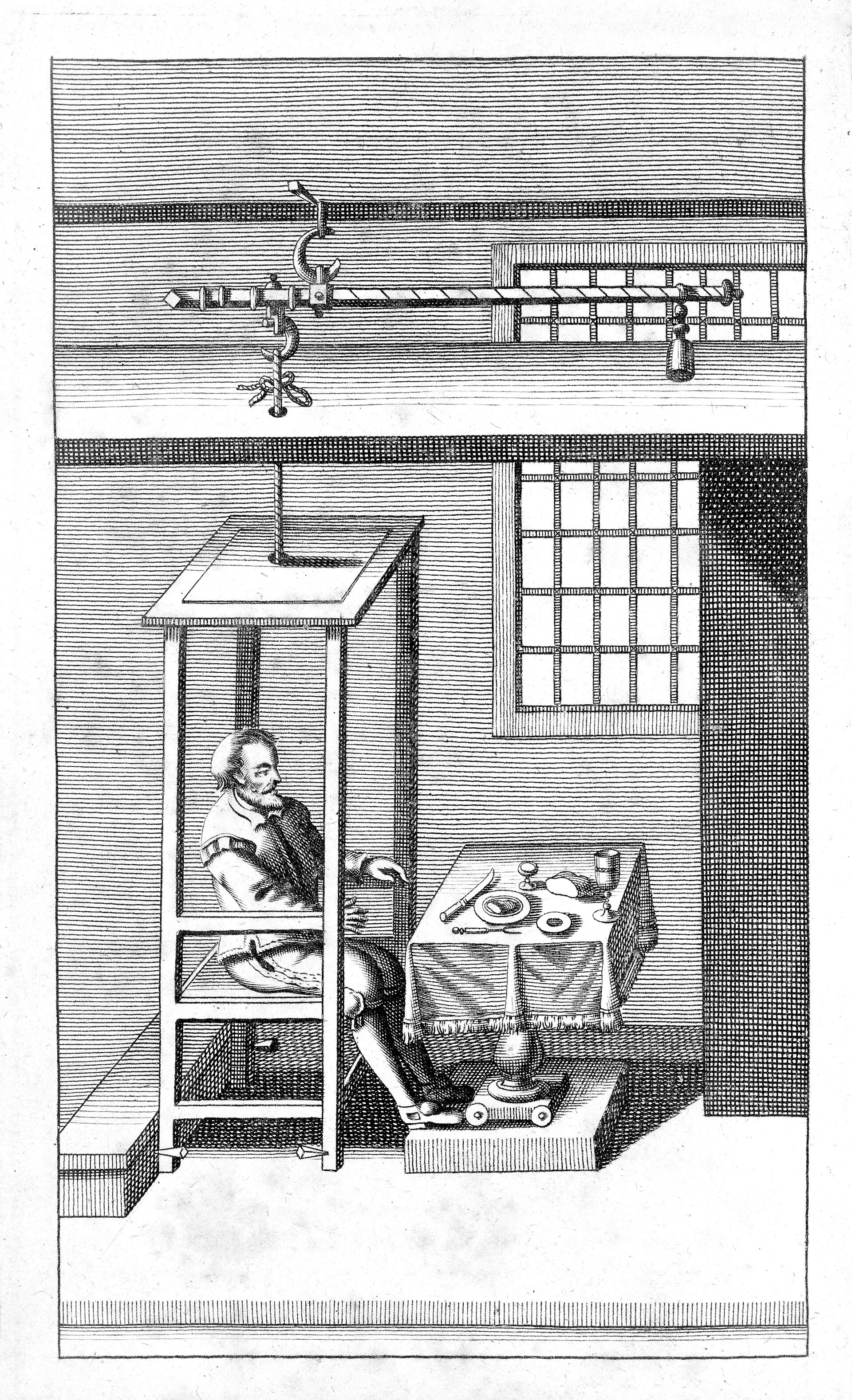 Historical portrait of physician Santorio Santorio