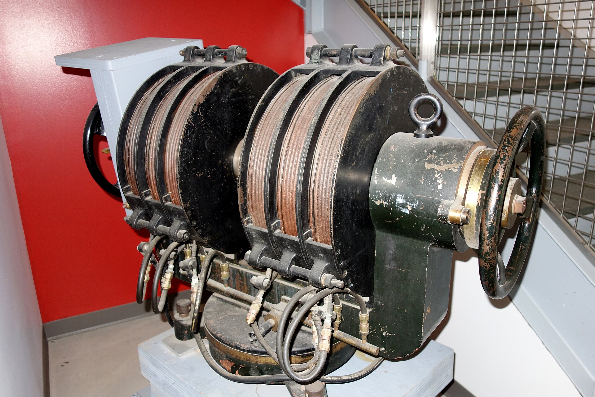 A laboratory electromagnet used in early nuclear magnetic resonance experiments